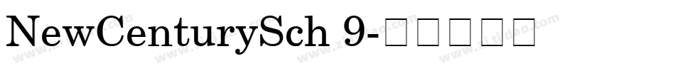 NewCenturySch 9字体转换